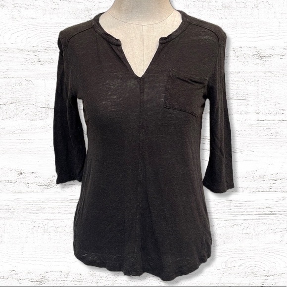 { Lucky Brand } - 3/4 Sleeve Top - Picture 1 of 3